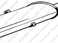 Toba esapament finala AUDI 4000 (81, 85, B2), AUDI 90 limuzina (81, 85, B2), AUDI COUPE (81, 85) - BOSAL 105-933