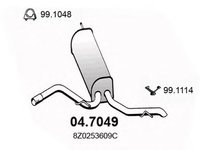 Toba esapament finala AUDI A2 8Z0 ASSO 047049