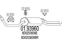 Toba esapament finala AUDI A4 Avant 8D5 B5 MTS 1.9396