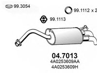 Toba esapament finala AUDI A6 4A C4 ASSO 047013