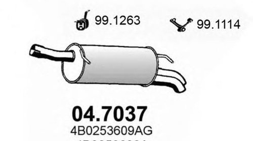 Toba esapament finala AUDI A6 4B2 C5 ASSO 047