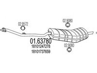 Toba esapament finala BMW 3 Cabriolet E36 MTS 1.6378