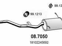 Toba esapament finala BMW 3 Compact E36 ASSO 087050