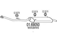 Toba esapament finala BMW 3 Compact E36 MTS 1.6905