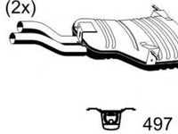 Toba esapament finala BMW 3 cupe E46 ERNST 283137