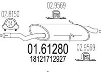 Toba esapament finala BMW 3 cupe E46 MTS 1.6128