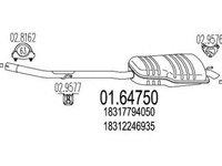 Toba esapament finala BMW 3 E46 MTS 1.6475