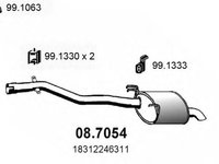 Toba esapament finala BMW 5 E39 ASSO 087054