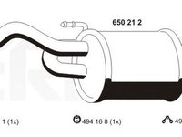 Toba esapament finala CHEVROLET MATIZ M200 M250 ERNST 650212