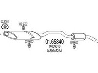 Toba esapament finala CHRYSLER VOYAGER III GS MTS 1.6584