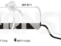 Toba esapament finala CITROEN BERLINGO caroserie M ERNST 501071