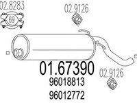 Toba esapament finala CITROEN C15 VD- MTS 1.6739