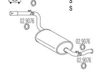 Toba esapament finala CITROEN JUMPER bus 230P MTS 1.6768