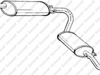 Toba esapament finala Citroen RELAY bus (230P), FIAT DUCATO caroserie (230L), PEUGEOT BOXER bus (230P) - BOSAL 283-023