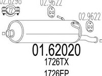 Toba esapament finala CITROEN XSARA PICASSO N68 MTS 1.6202