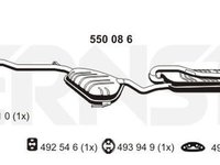 Toba esapament finala FIAT BRAVA 182 ERNST 550086