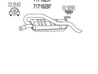 Toba esapament finala FIAT BRAVA 182 MTS 1.628