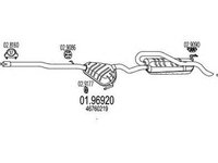 Toba esapament finala FIAT BRAVA 182 MTS 1.9692