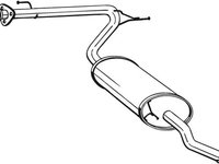 Toba esapament finala FIAT DUCATO caroserie (244) (2002 - 2016) BOSAL 281-093 piesa NOUA