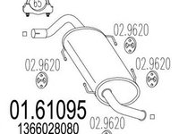 Toba esapament finala FIAT DUCATO caroserie 250 290 MTS 1.61095