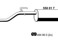 Toba esapament finala FIAT GRANDE PUNTO 199 ERNST 550017