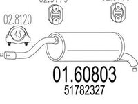 Toba esapament finala FIAT GRANDE PUNTO 199 MTS 1.60803