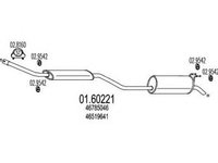 Toba esapament finala FIAT MULTIPLA 186 MTS 1.60221