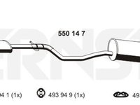 Toba esapament finala FIAT PUNTO 176 ERNST 550147