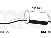 Toba esapament finala FIAT PUNTO 176 ERNST 550161