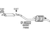 Toba esapament finala FIAT PUNTO 176 MTS 1.60222