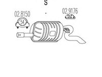 Toba esapament finala FIAT PUNTO Van 176L MTS 1.6852