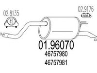 Toba esapament finala FIAT PUNTO Van 188AX MTS 1.9607