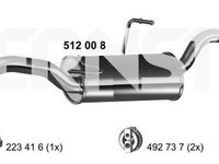 Toba esapament finala FIAT SCUDO caroserie 220L ERNST 512008