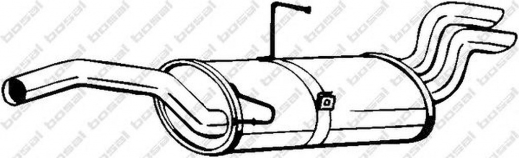 Toba esapament finala FIAT SCUDO Combinato 220P BOSAL 135-567