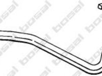 Toba esapament finala FIAT SEICENTO (187) - BOSAL 287-149