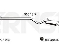 Toba esapament finala FIAT SEICENTO 600 187 ERNST 550185