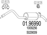 Toba esapament finala FORD ESCORT `95 caroserie AVL MTS 1.9699