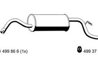 Toba esapament finala FORD ESCORT V Cabriolet ALL ERNST 332118