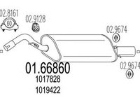 Toba esapament finala FORD ESCORT VI GAL MTS 1.6686