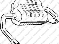 Toba esapament finala FORD MONDEO combi (BNP), FORD MONDEO Mk II combi (BNP) - BOSAL 154-967