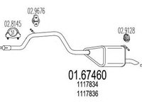 Toba esapament finala FORD MONDEO III B5Y MTS 1.6746