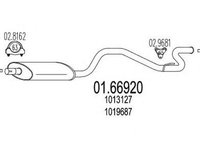 Toba esapament finala FORD TRANSIT caroserie E MTS 1.6692