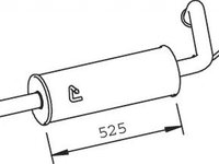 Toba esapament finala FORD TRANSIT caroserie E DINEX 32316