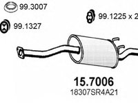 Toba esapament finala HONDA CIVIC VI limuzina EJ EK ASSO 157006