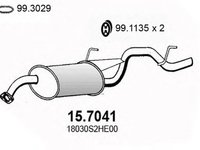 Toba esapament finala HONDA HR-V GH ASSO 157041