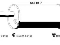 Toba esapament finala KIA PICANTO BA ERNST 646017