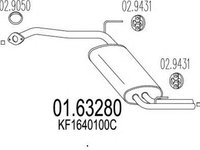 Toba esapament finala MAZDA 323 F V BA MTS 1.6328