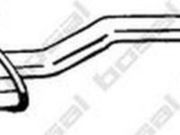 Toba esapament finala MERCEDES-BENZ B-CLASS W245 BOSAL 293-003