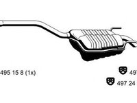 Toba esapament finala MERCEDES-BENZ C-CLASS combi S202 ERNST 363105