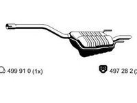 Toba esapament finala MERCEDES-BENZ C-CLASS combi S202 ERNST 363013